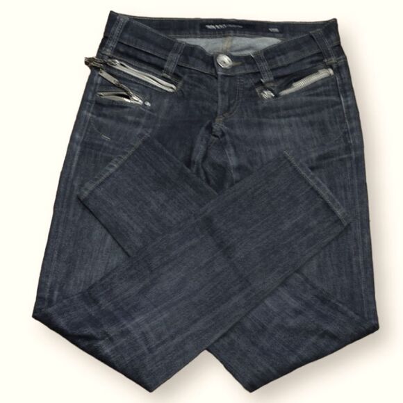 Miss Sixty Vintage Zip Style Radio Dark Wash Slim Fit Denims US 24 - Picture 14 of 16